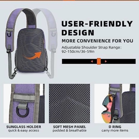 Lavender Women's Backpack - Picture 5 of 6